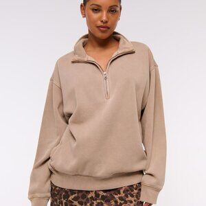 Abercrombie and Fitch Half Zip Sweatshirt - Small